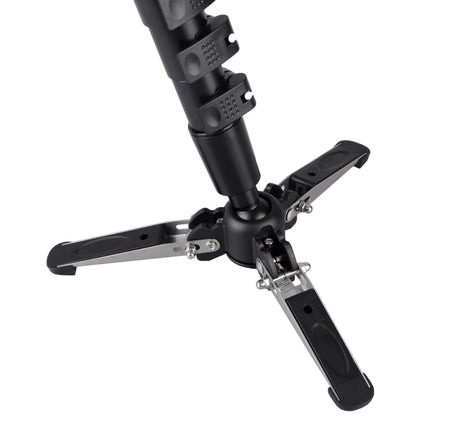 JUSINO Carbon Monopod mit Standspinne Clipverschlüsse bis 12kg 177cm VM-361EC
