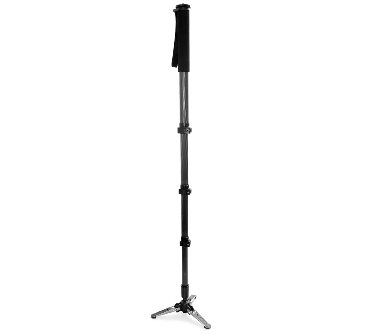 JUSINO Carbon Monopod mit Standspinne Clipverschlüsse bis 12kg 177cm VM-361EC